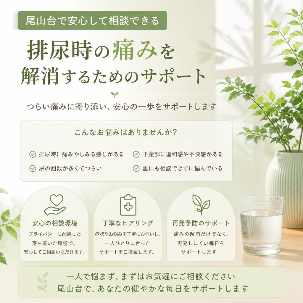 尾山台で安心して相談できる、排尿時の痛みを解消するためのサポート